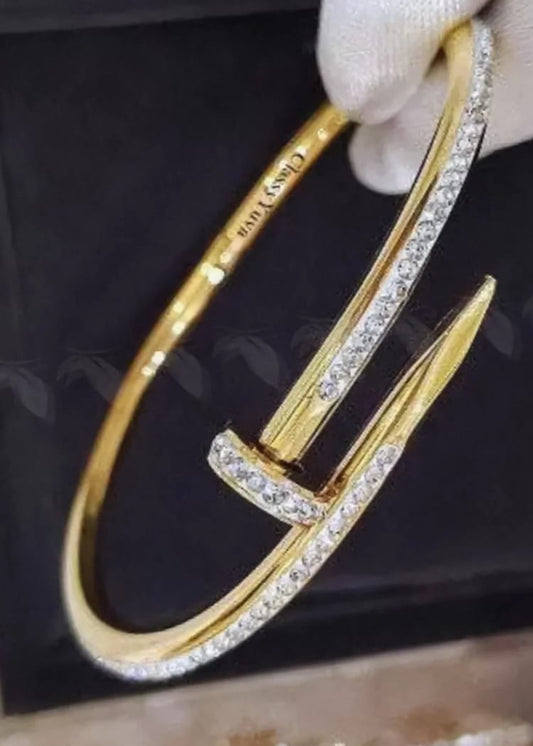 A.D Stone Work Stainless Steel Handcuff Cartier Original