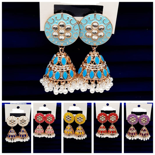 Indian Meena kari Jhumka