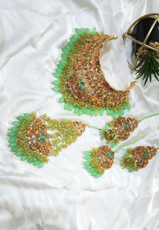 Excellent (Casting) Quality Bridal Set Kashee's Zircon Work