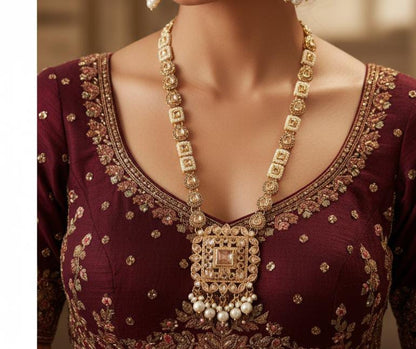 Beautiful Maala Set Zircon Work