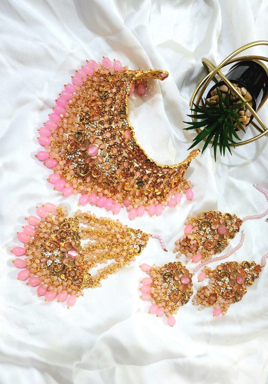 Excellent (Casting) Quality Bridal Set Kashee's Zircon Work