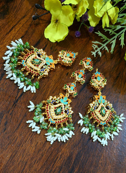 Earrings Bindi Set Multi Nauratan
