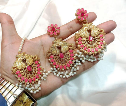 Earrings + Bindi Set Handmade