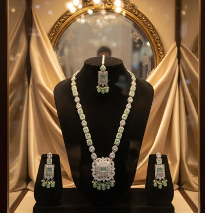 Beautiful Maala Set Zircon Work
