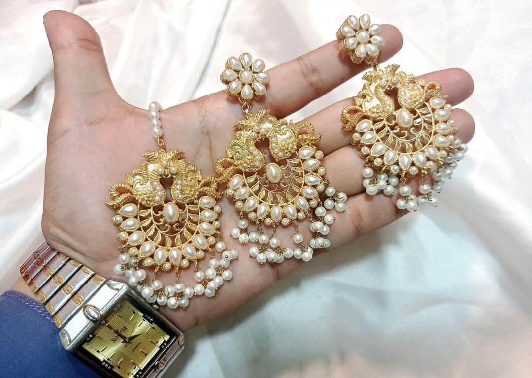 Earrings + Bindi Set Handmade