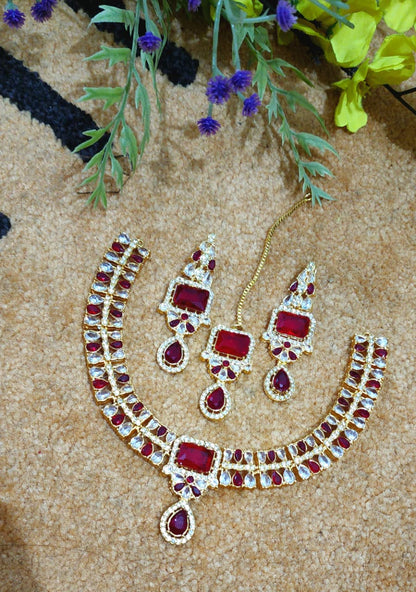 Zircon Work Necklace Set