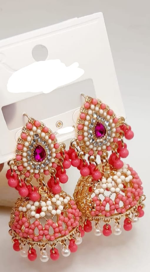 Beautiful China Jhumka With Colourful Shades