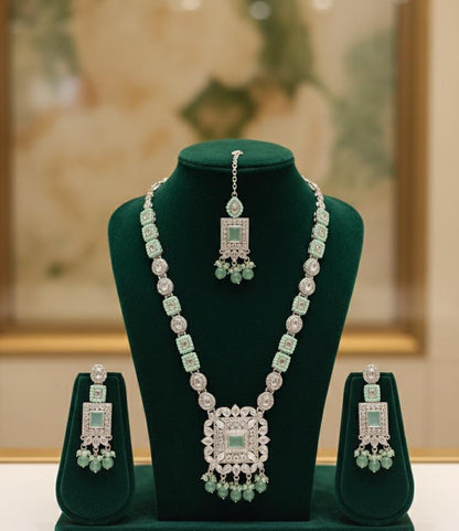 Beautiful Maala Set Zircon Work