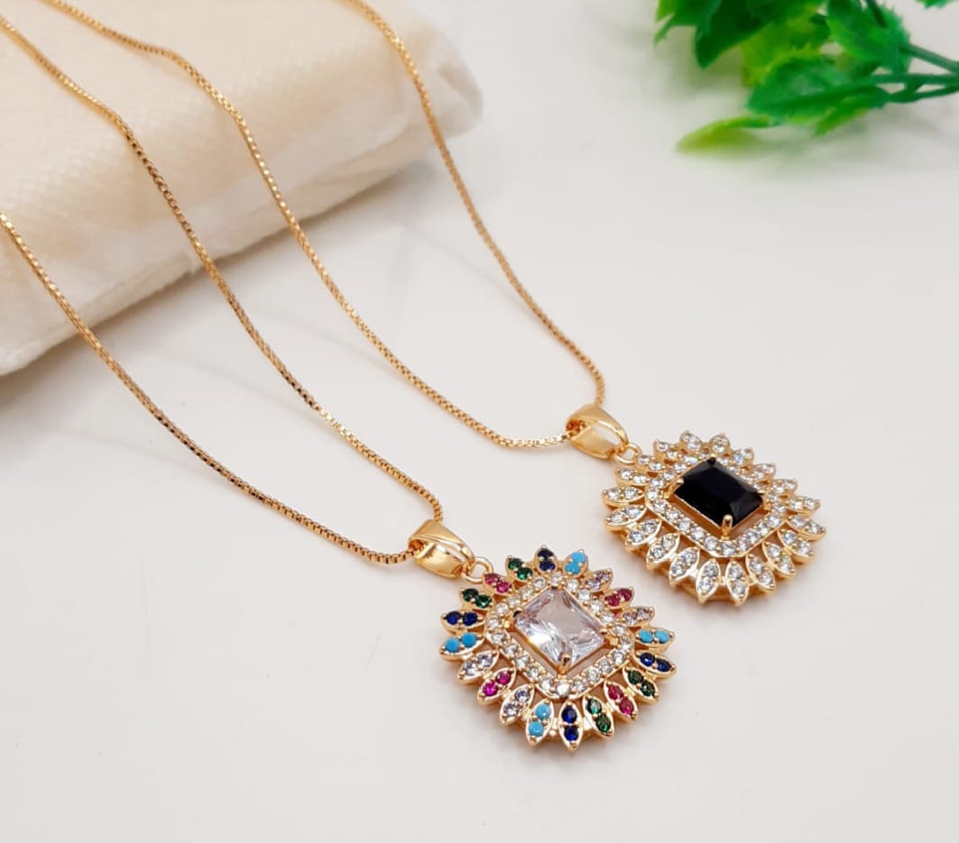 China Gold Zircon Pendants A.D