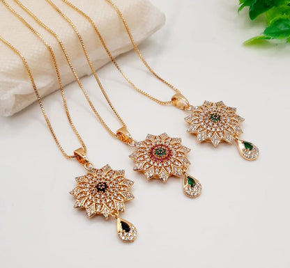 China Gold Zircon Pendants A.D