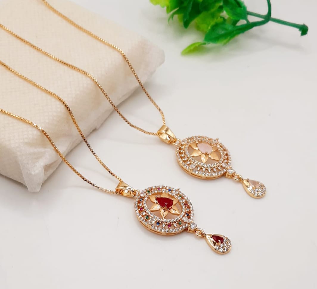 China Gold Zircon Pendants A.D