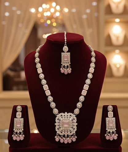 Beautiful Maala Set Zircon Work