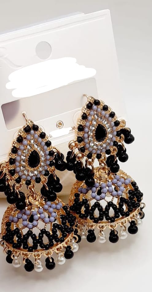 Beautiful China Jhumka With Colourful Shades