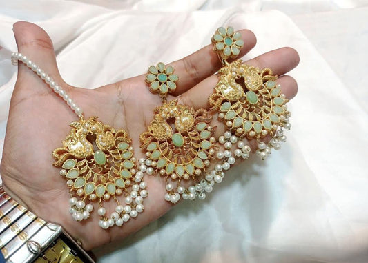 Earrings + Bindi Set Handmade