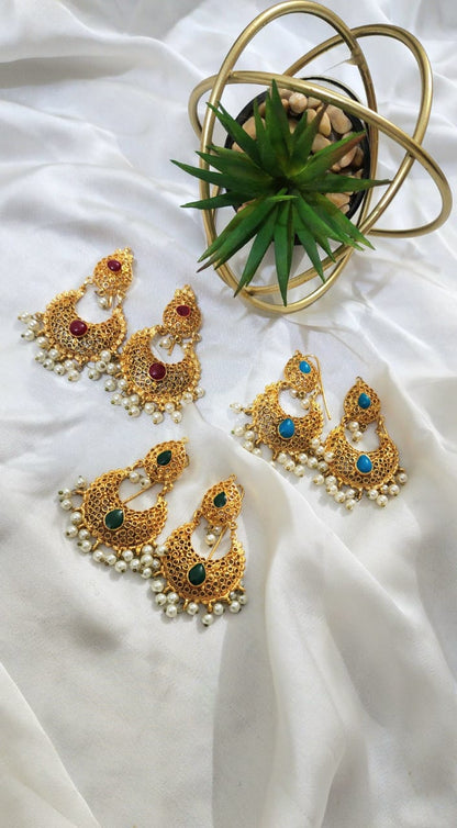 Bahawalpuri Unique Style kundan Earrings