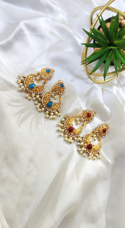 Bahawalpuri Unique Style kundan Earrings