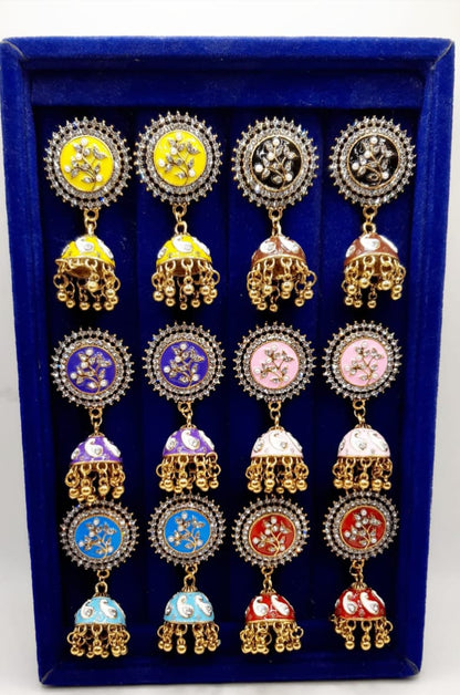 Indian Meena kari Jhumka