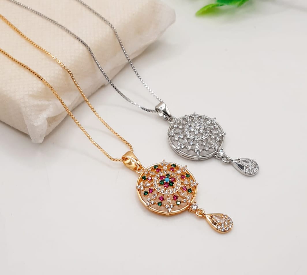 China Gold Zircon Pendants A.D