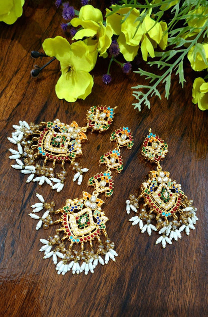 Earrings Bindi Set Multi Nauratan
