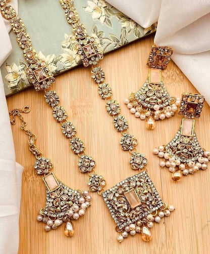 Egyptian Stones Maala Set Real Stone Work