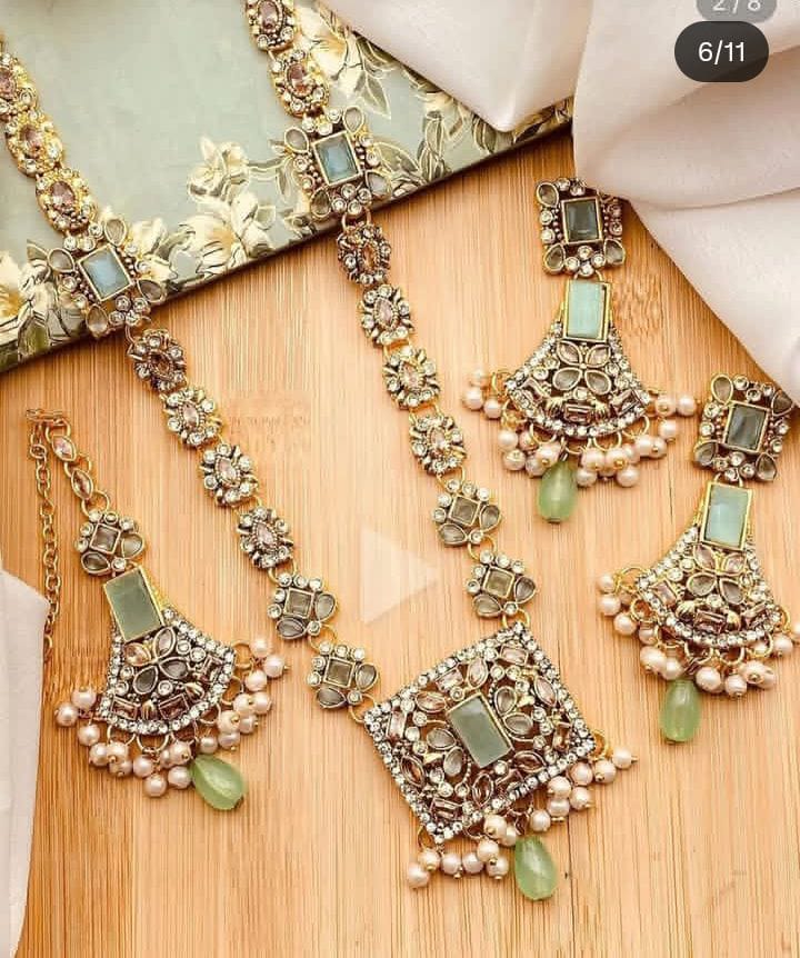 Egyptian Stones Maala Set Real Stone Work