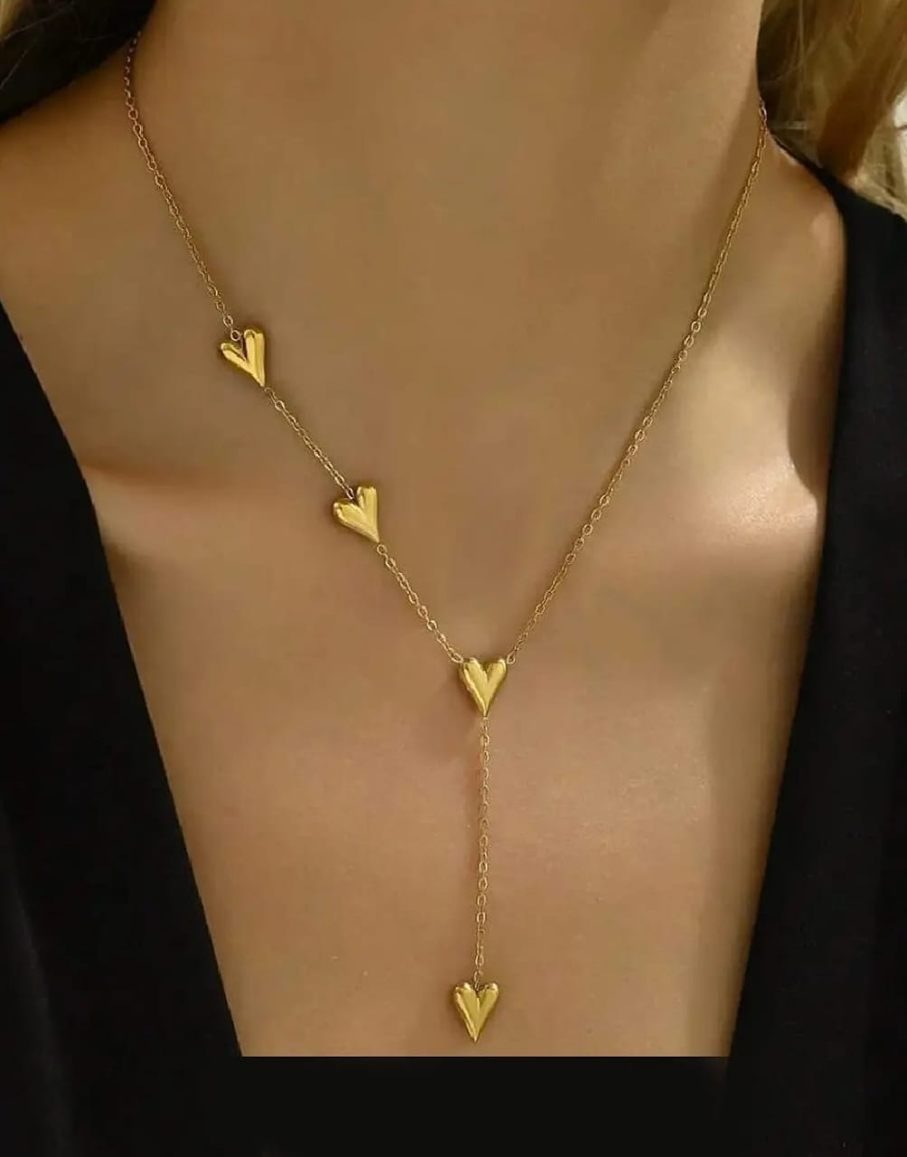 Stainless Steel Heart Charm Necklace