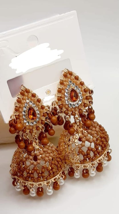 Beautiful China Jhumka With Colourful Shades