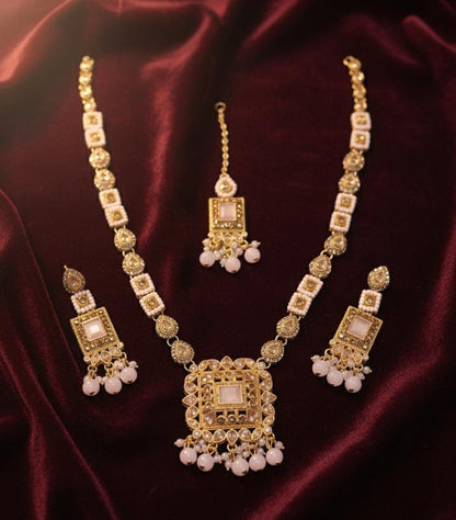 Beautiful Maala Set Zircon Work