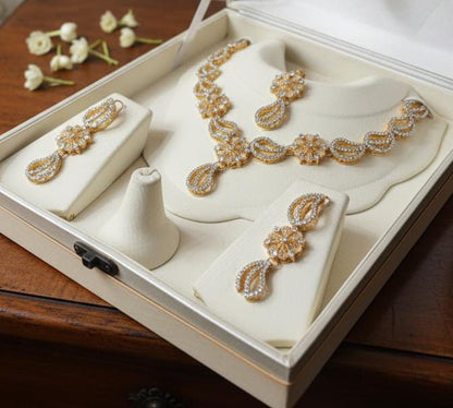 Necklace Set Zircon Work