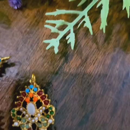 Earrings Bindi Set Multi Nauratan